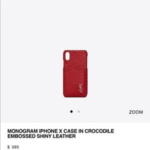 SAINT LAURENT IPHONE X CASE